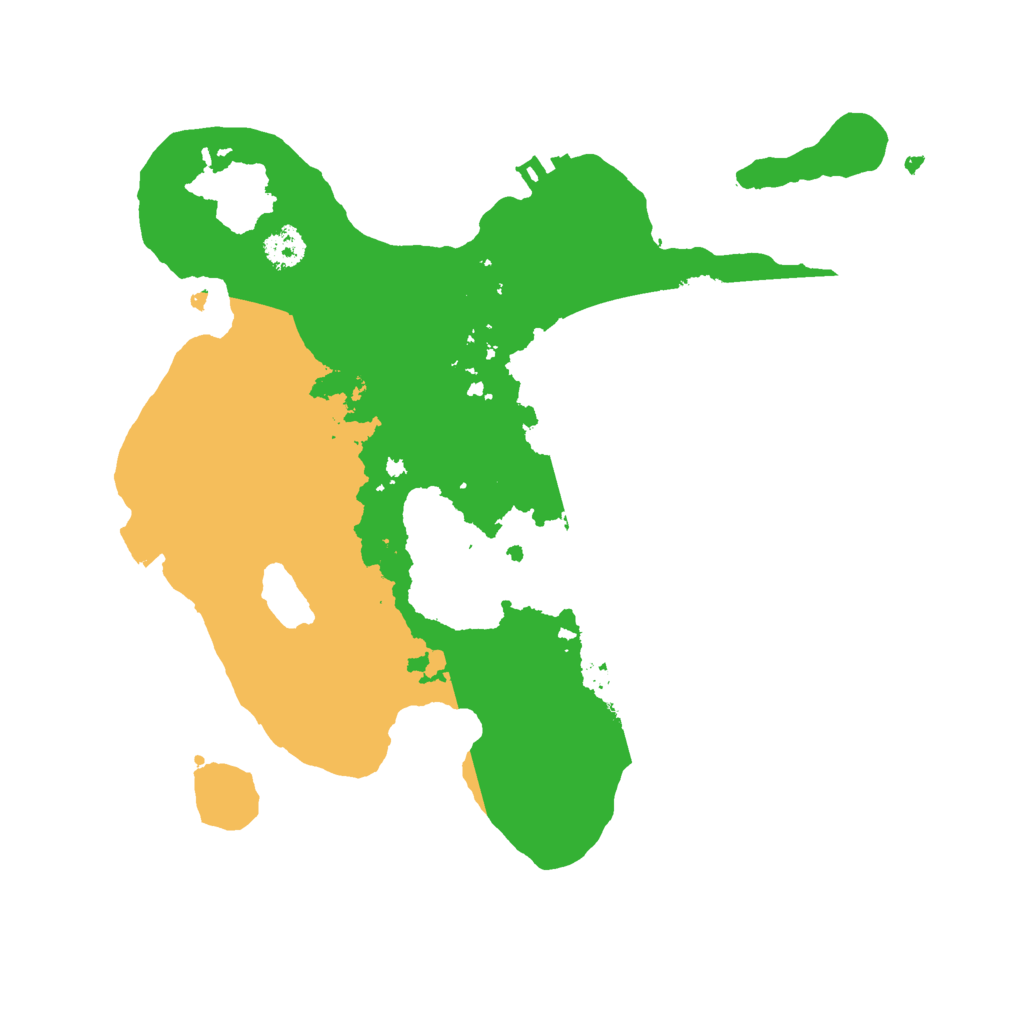 Biome Rust Map: Procedural Map, Size: 2600, Seed: 136880