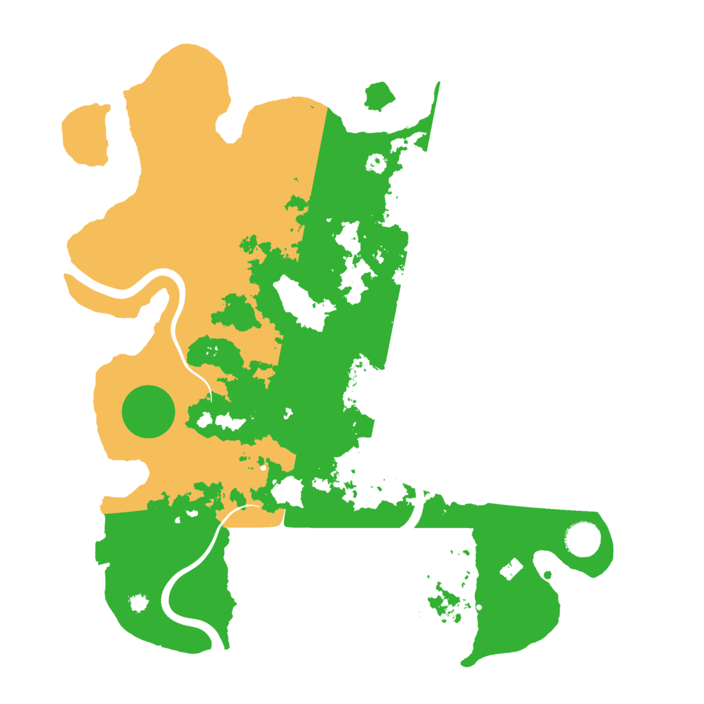 Biome Rust Map: Procedural Map, Size: 3500, Seed: 32437424