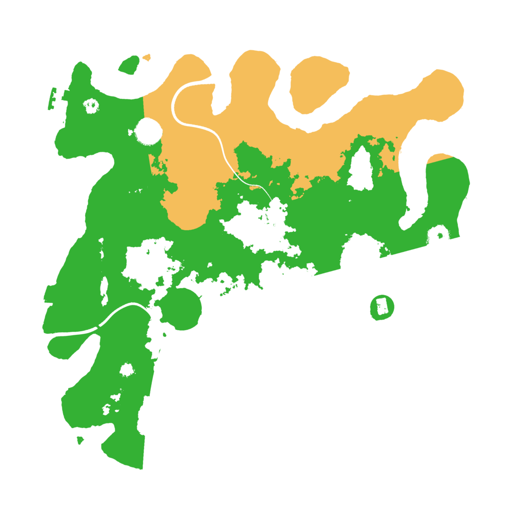 Biome Rust Map: Procedural Map, Size: 3500, Seed: 104445833