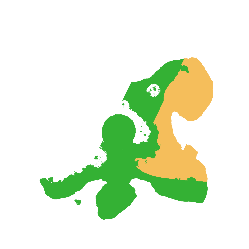 Biome Rust Map: Procedural Map, Size: 2000, Seed: 42069247