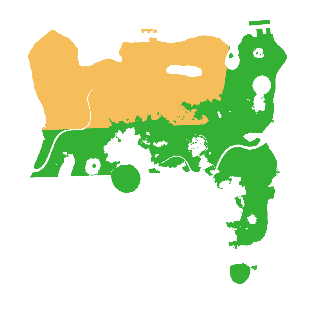 Biome Rust Map: Procedural Map, Size: 3000, Seed: 8681