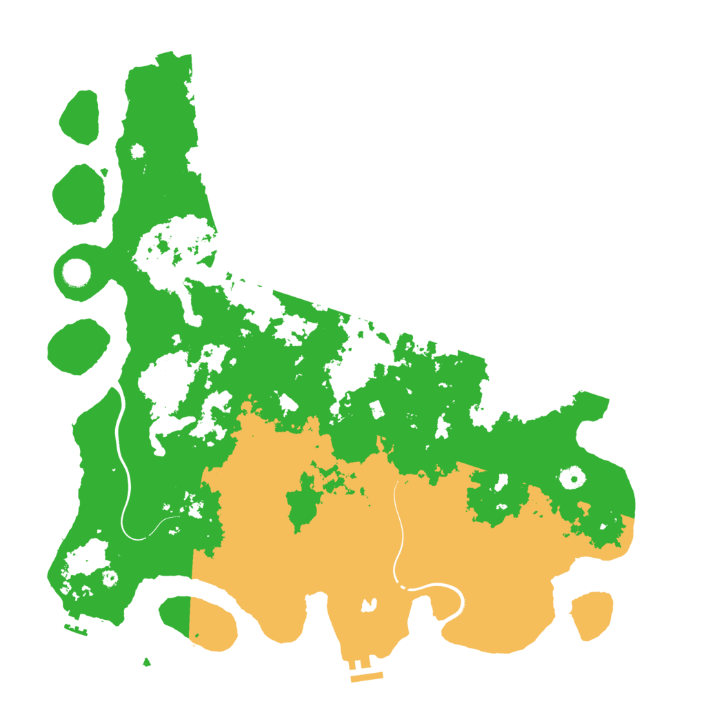 Biome Rust Map: Procedural Map, Size: 4400, Seed: 29827039