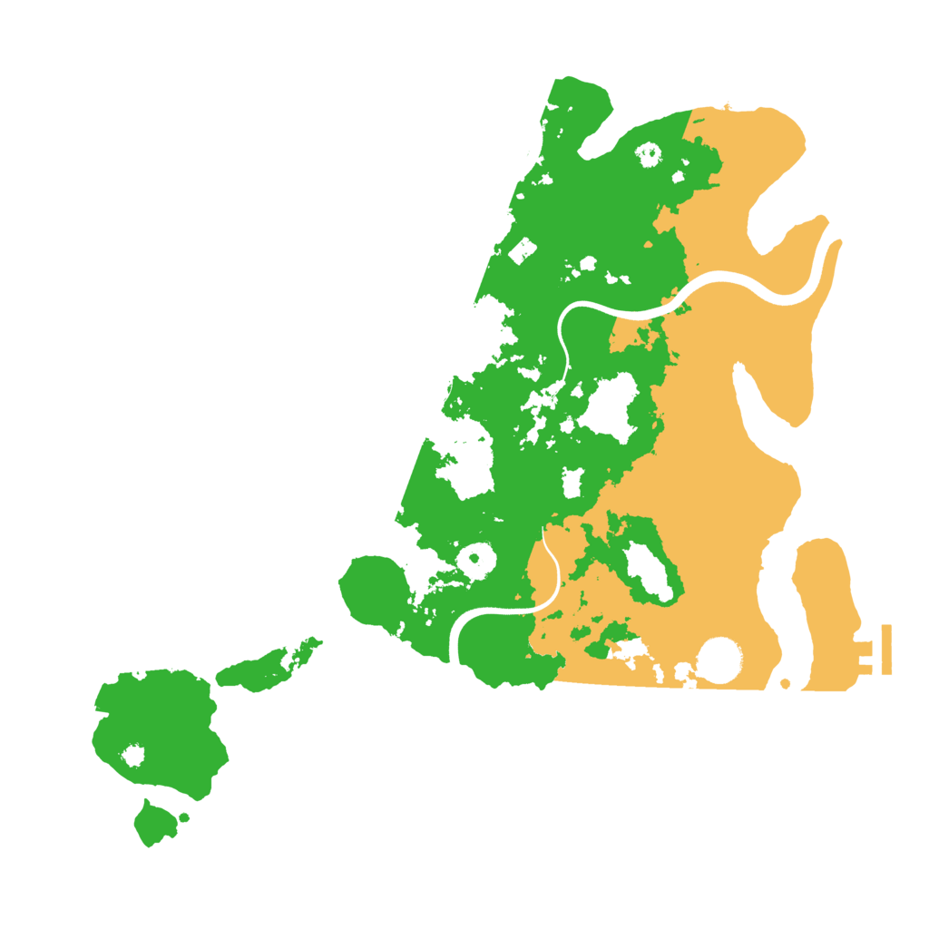 Biome Rust Map: Procedural Map, Size: 3750, Seed: 17109