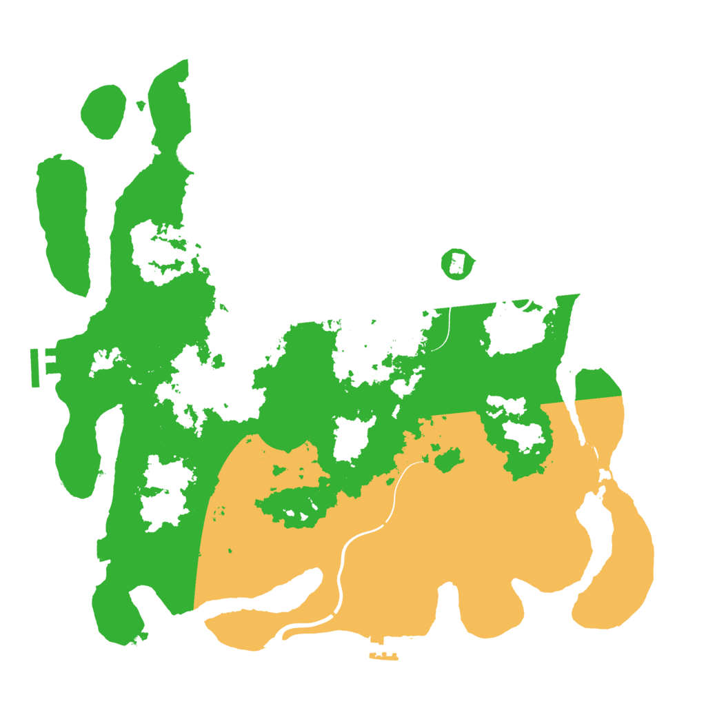 Biome Rust Map: Procedural Map, Size: 3700, Seed: 11841874