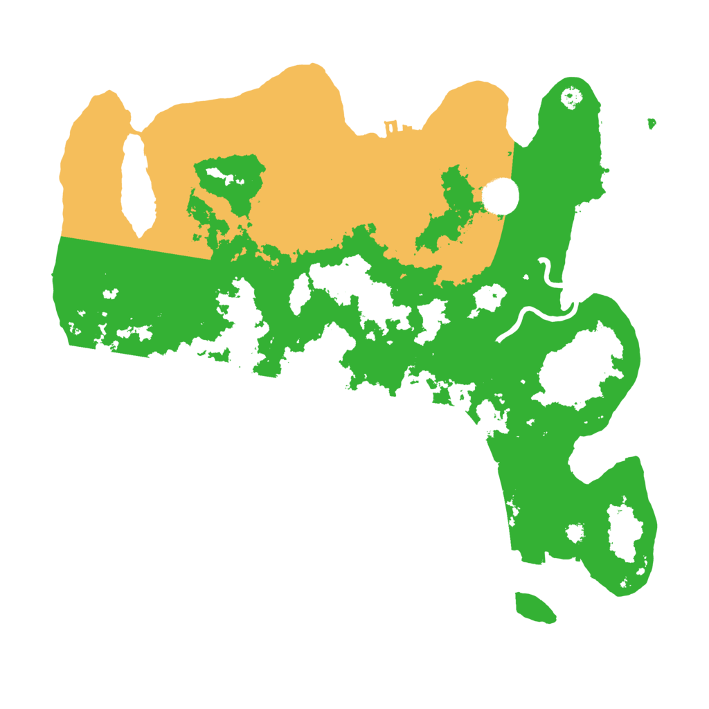 Biome Rust Map: Procedural Map, Size: 3500, Seed: 1221076943