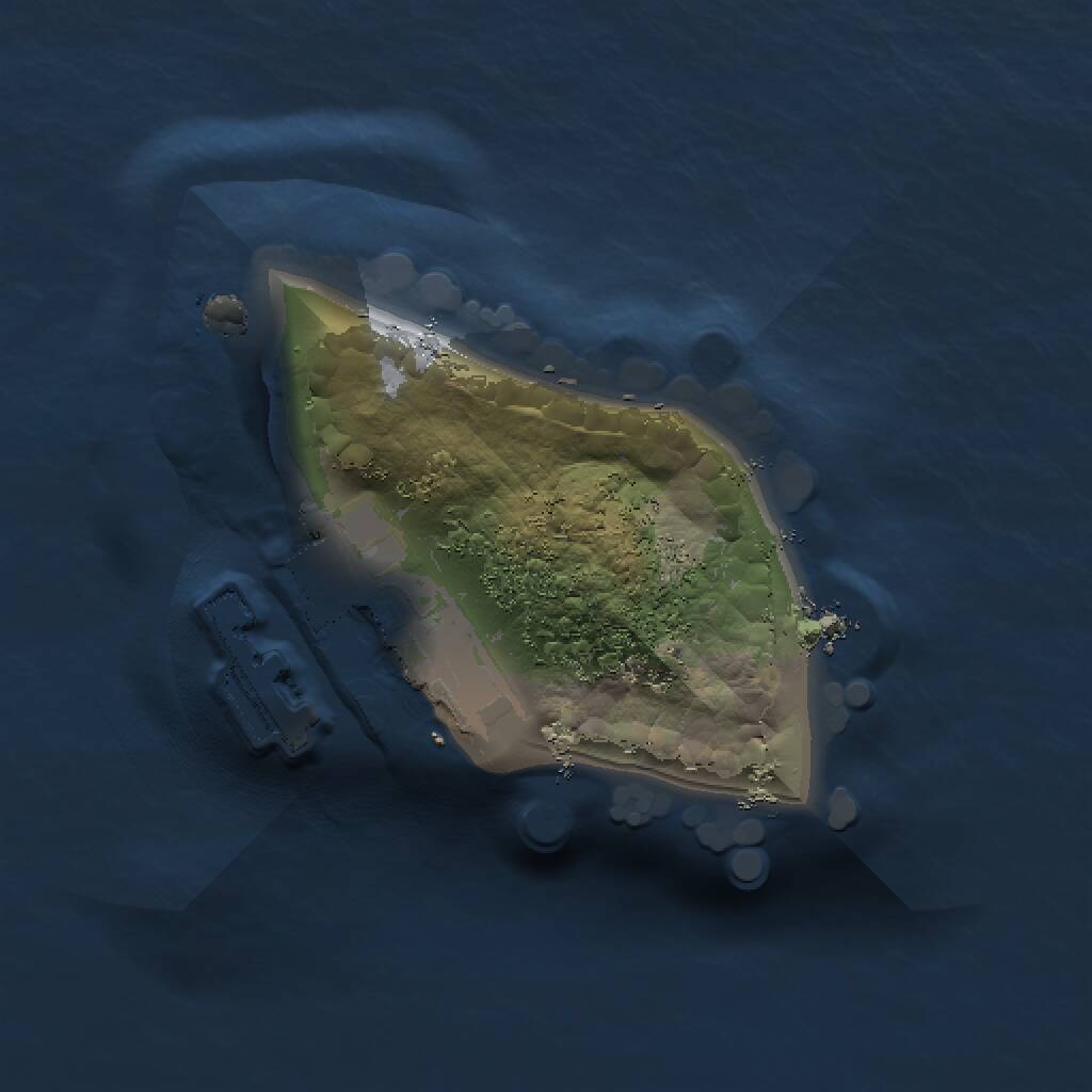 Rust Map: Procedural Map, Size: 1000, Seed: 1346315662, 2 Monuments