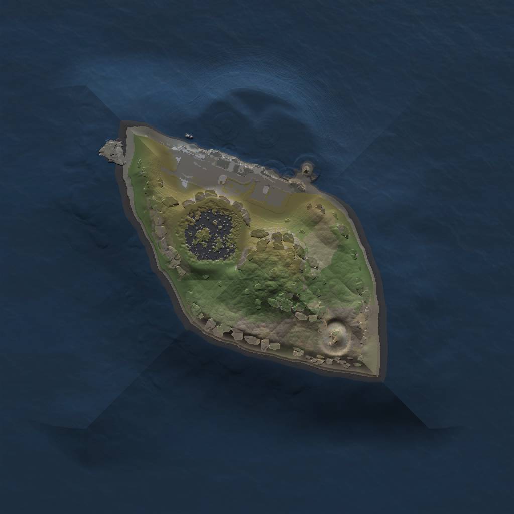 Rust Map: Procedural Map, Size: 1000, Seed: 1346315662, 4 Monuments