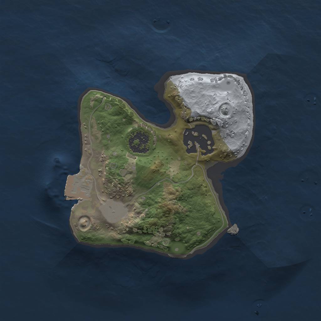 Rust Map: Procedural Map, Size: 1500, Seed: 1836223843, 4 Monuments