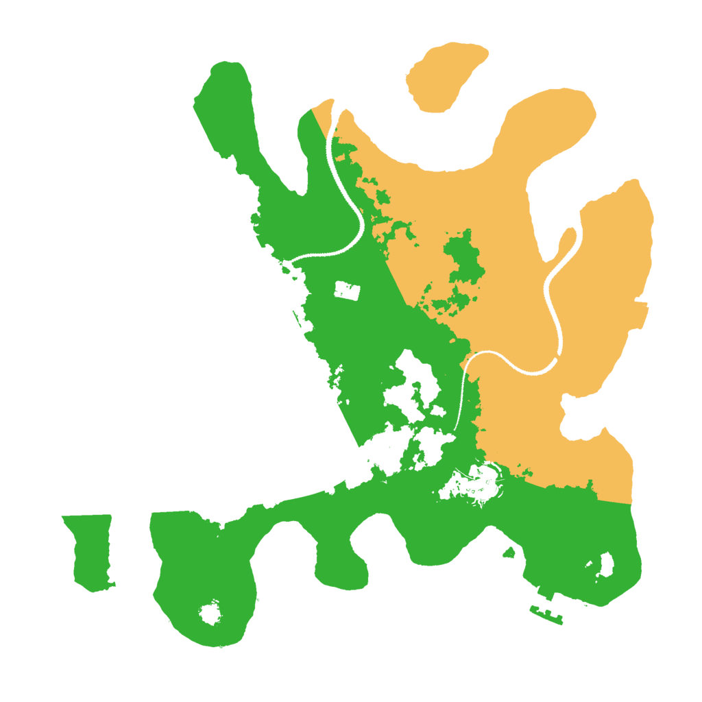 Biome Rust Map: Procedural Map, Size: 3000, Seed: 27289
