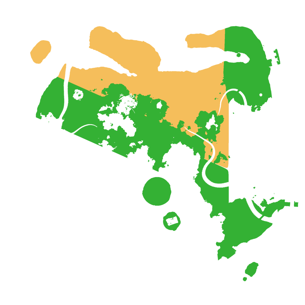 Biome Rust Map: Procedural Map, Size: 3000, Seed: 410527668