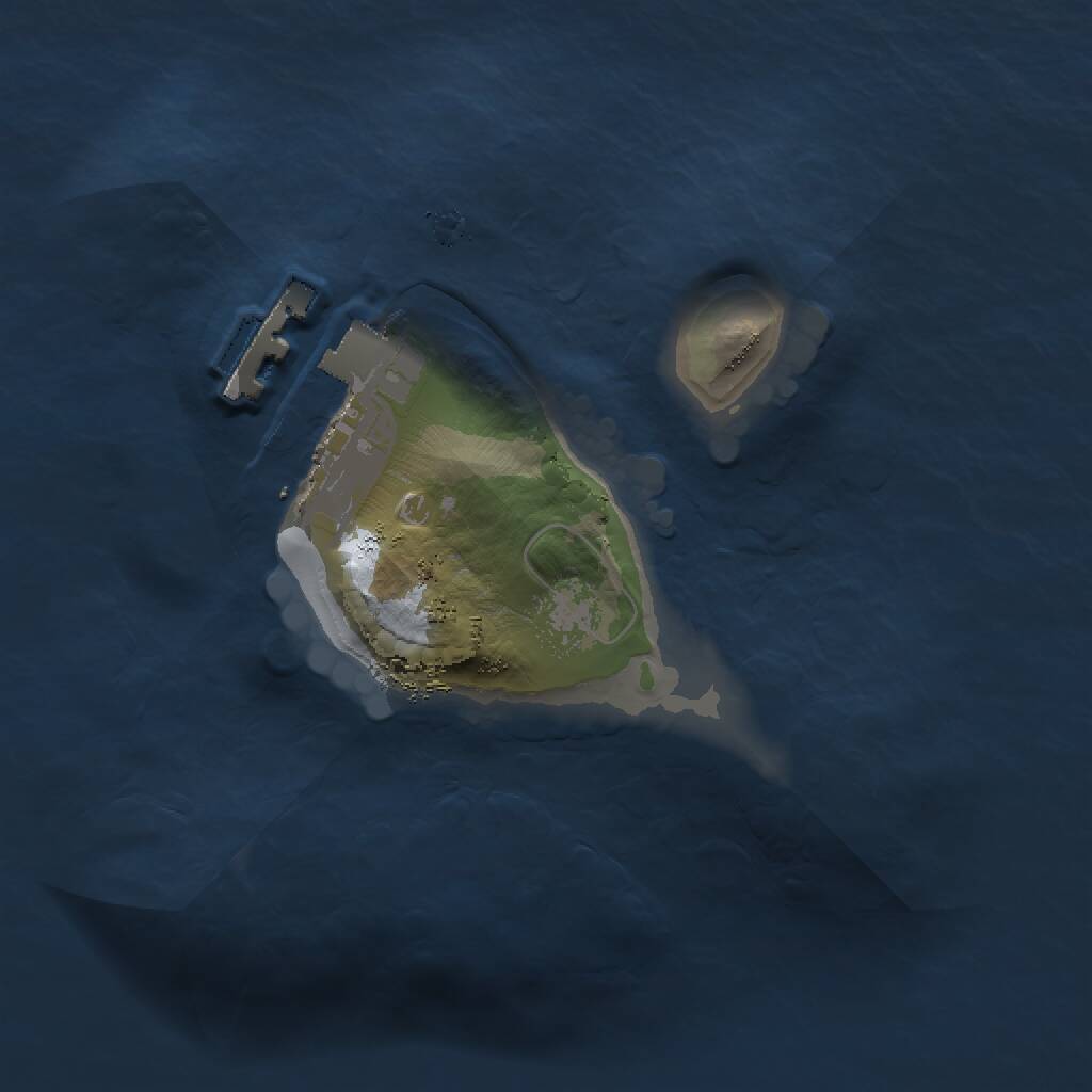 Rust Map: Procedural Map, Size: 1250, Seed: 1245123, 2 Monuments