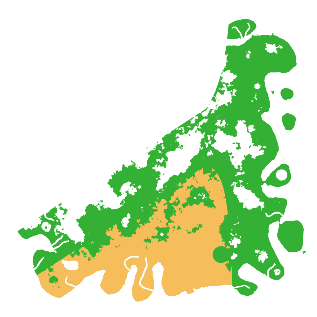 Biome Rust Map: Procedural Map, Size: 5000, Seed: 68457