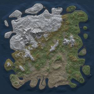 Thumbnail Rust Map: Procedural Map, Size: 5000, Seed: 68457, 19 Monuments