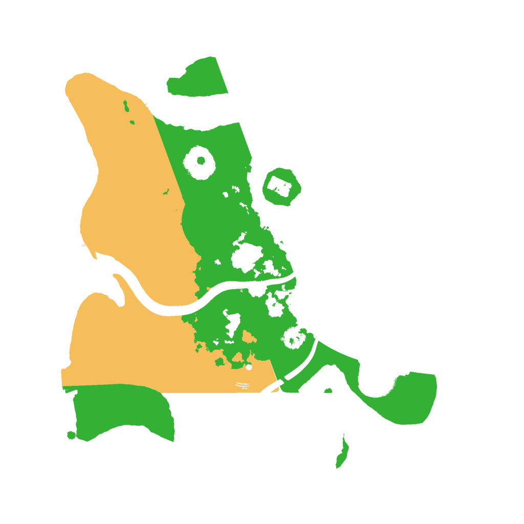 Biome Rust Map: Procedural Map, Size: 2500, Seed: 691420