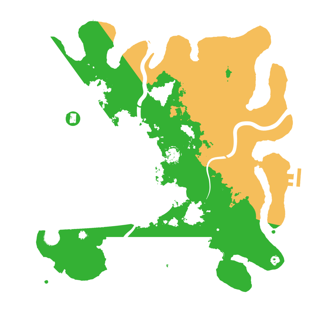 Biome Rust Map: Procedural Map, Size: 3500, Seed: 57636822