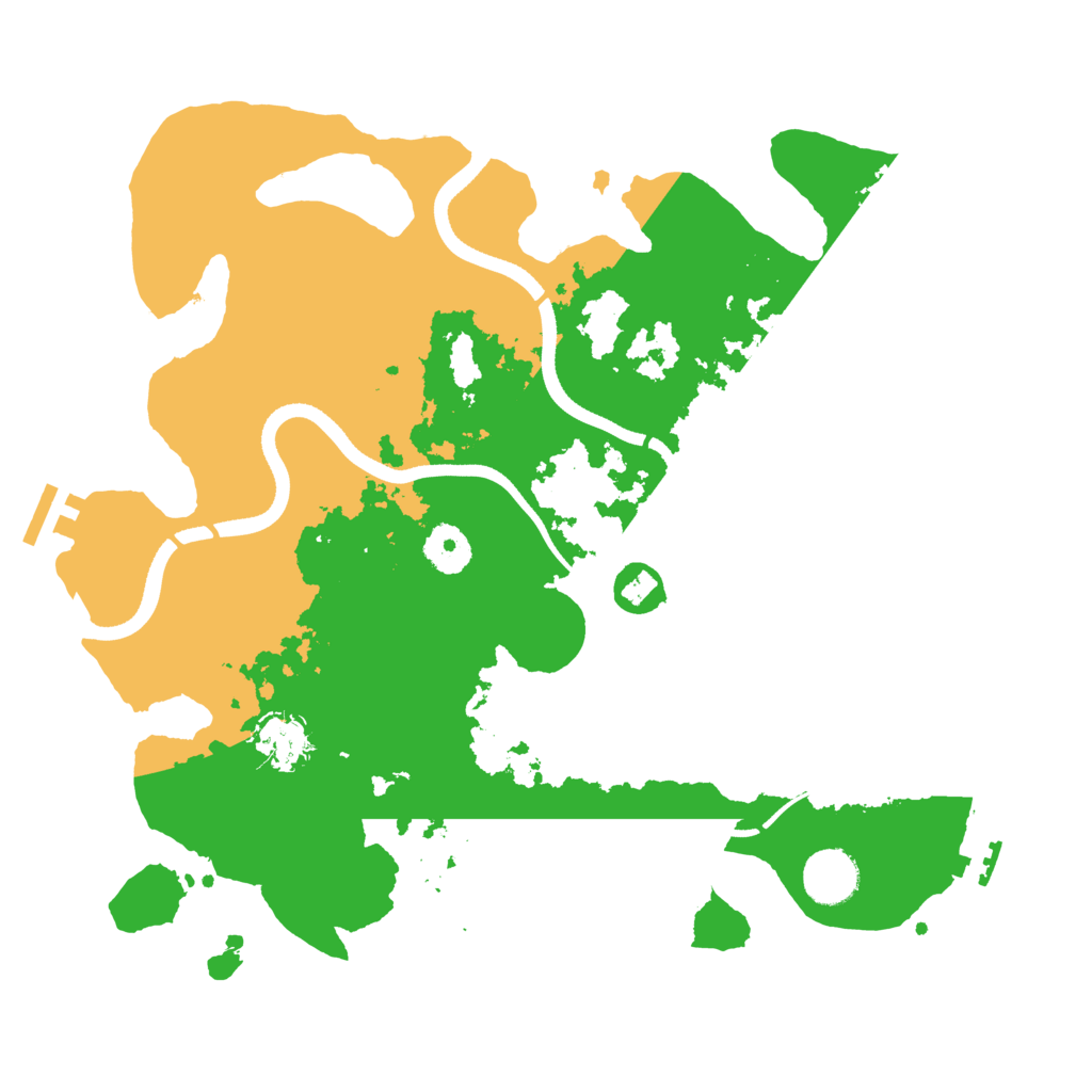 Biome Rust Map: Procedural Map, Size: 3500, Seed: 590937