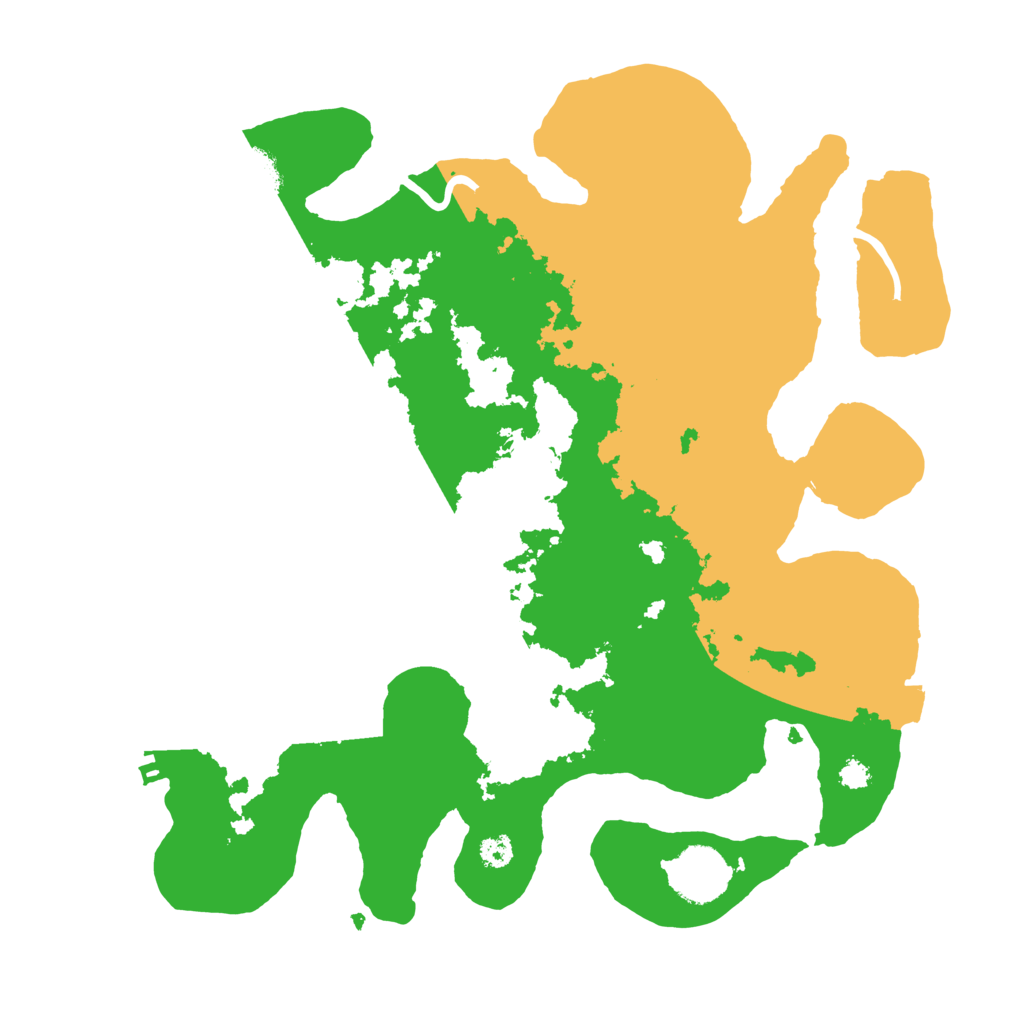 Biome Rust Map: Procedural Map, Size: 3200, Seed: 123455