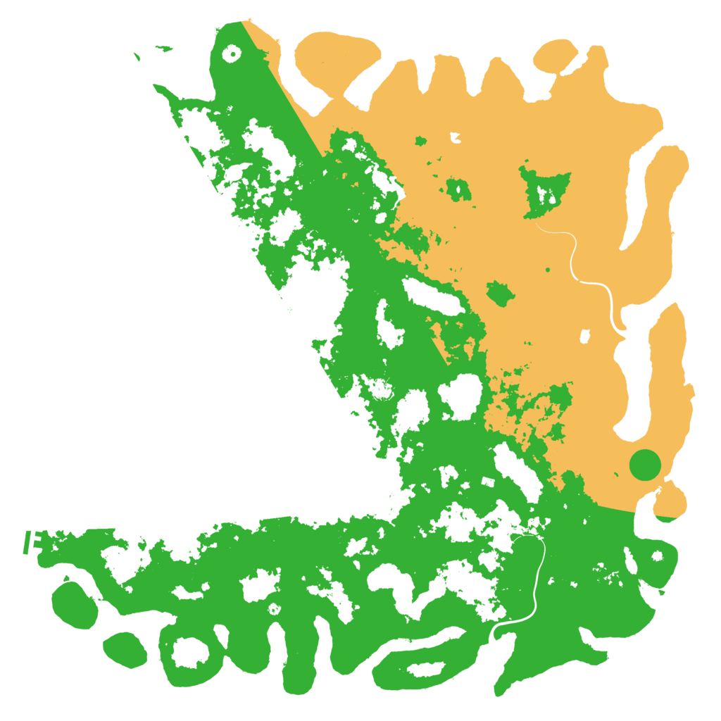 Biome Rust Map: Procedural Map, Size: 6000, Seed: 761369420