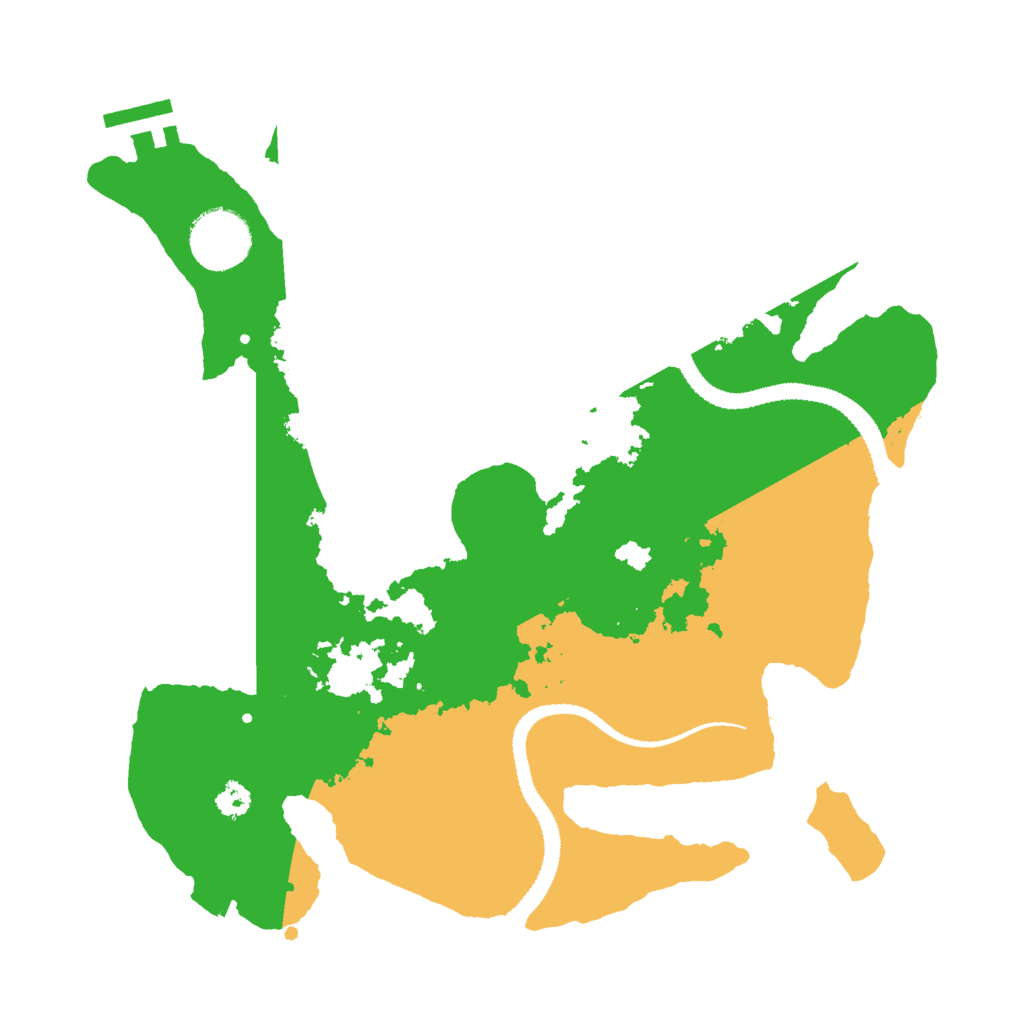 Biome Rust Map: Procedural Map, Size: 3000, Seed: 95361