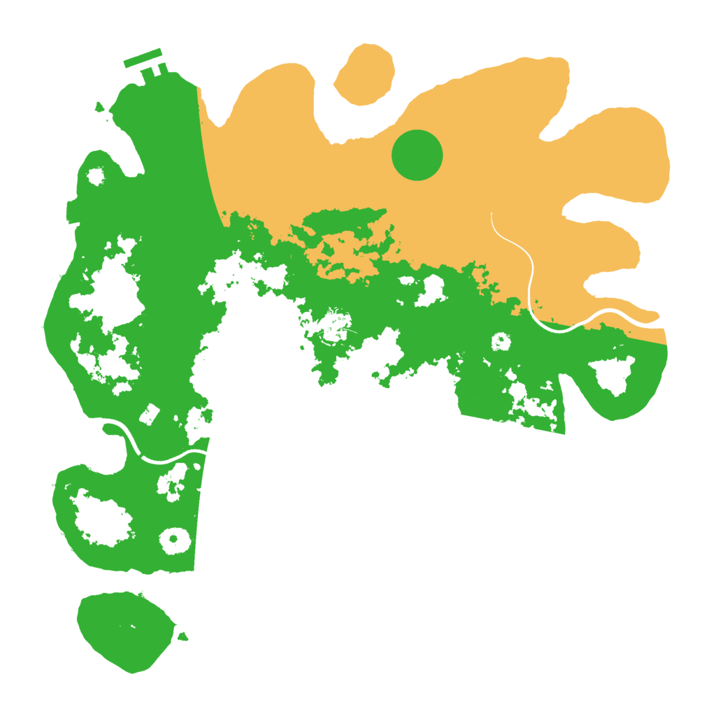 Biome Rust Map: Procedural Map, Size: 3700, Seed: 80237859