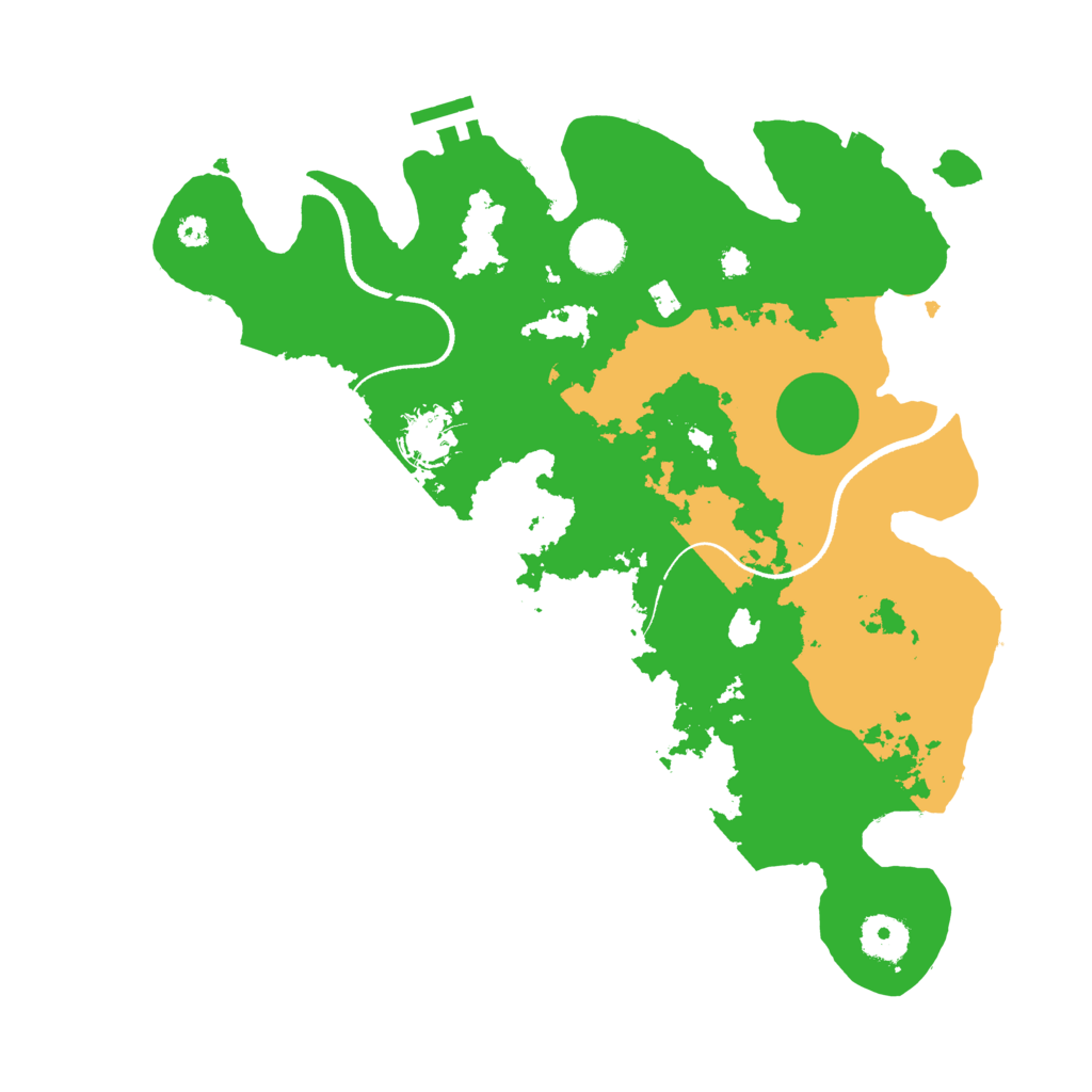 Biome Rust Map: Procedural Map, Size: 3500, Seed: 1585596698