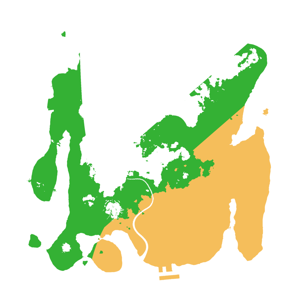 Biome Rust Map: Procedural Map, Size: 3000, Seed: 3213