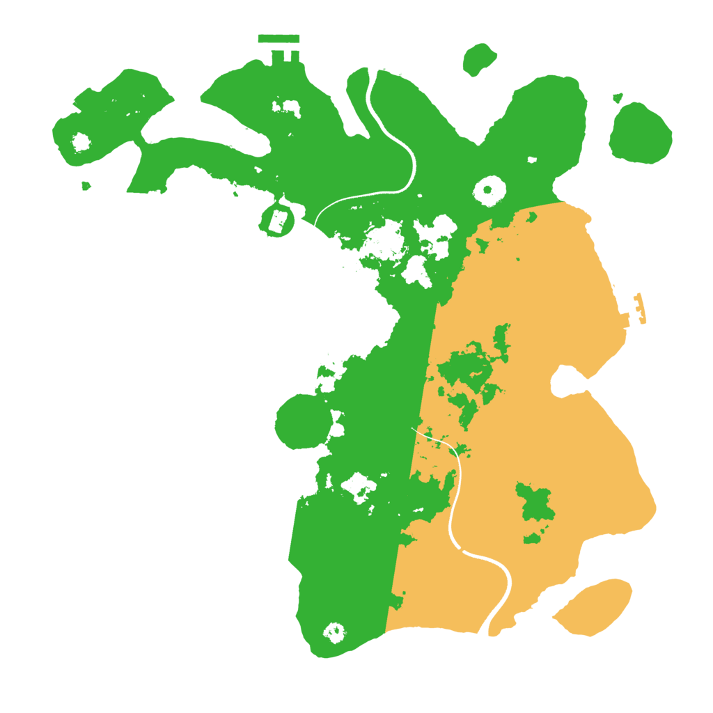 Biome Rust Map: Procedural Map, Size: 3500, Seed: 1746715118