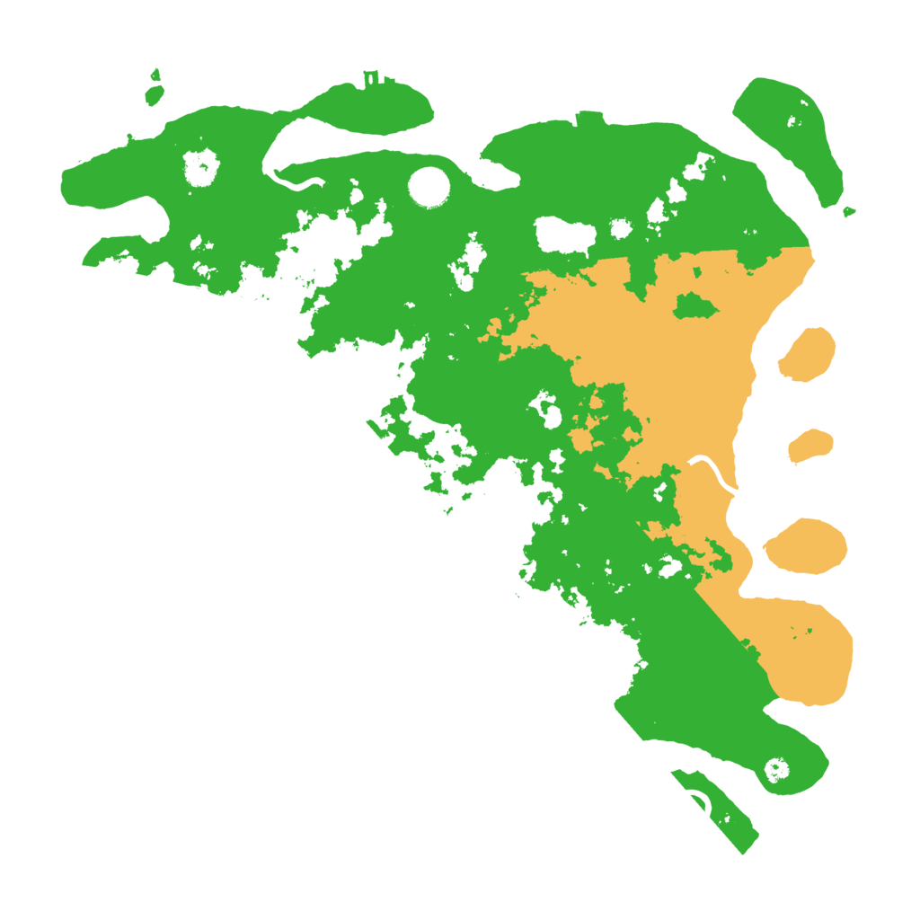 Biome Rust Map: Procedural Map, Size: 3950, Seed: 87550582