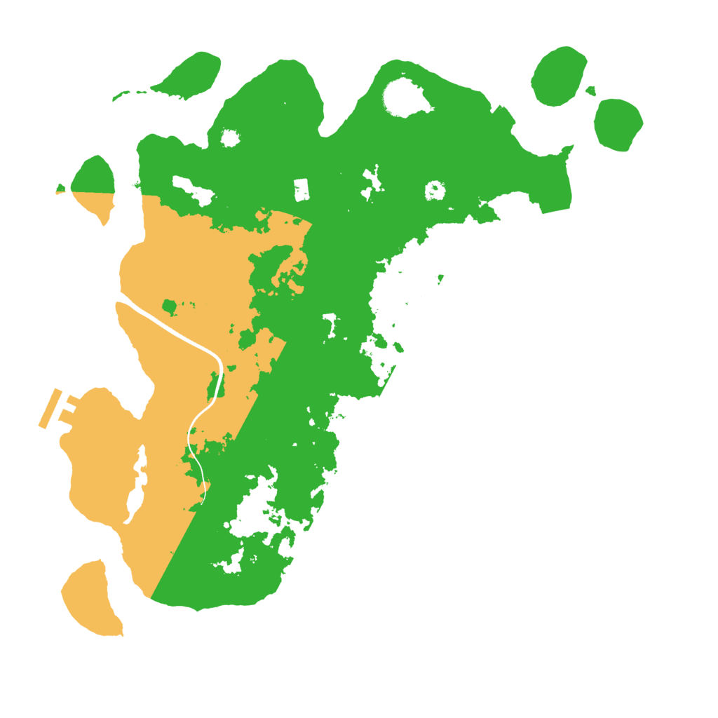 Biome Rust Map: Procedural Map, Size: 3500, Seed: 828176234