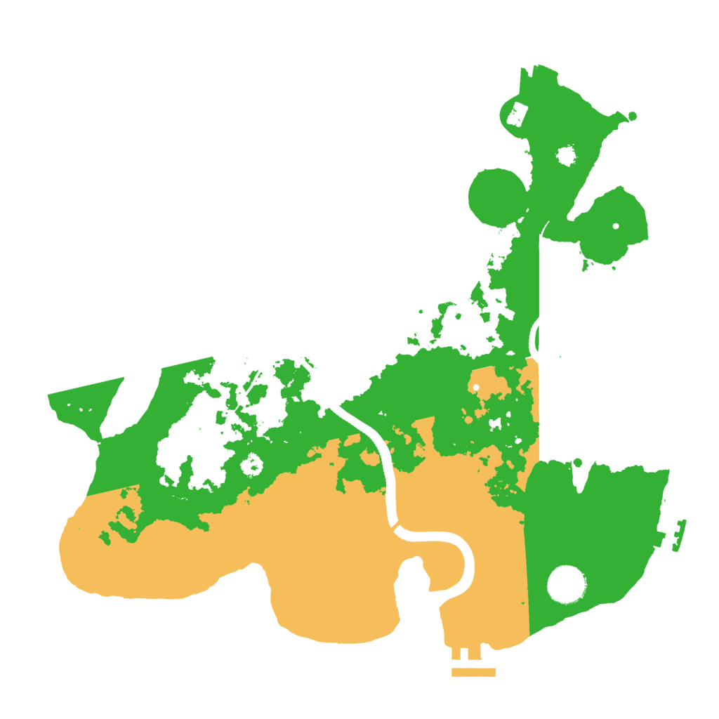 Biome Rust Map: Procedural Map, Size: 3300, Seed: 416444460