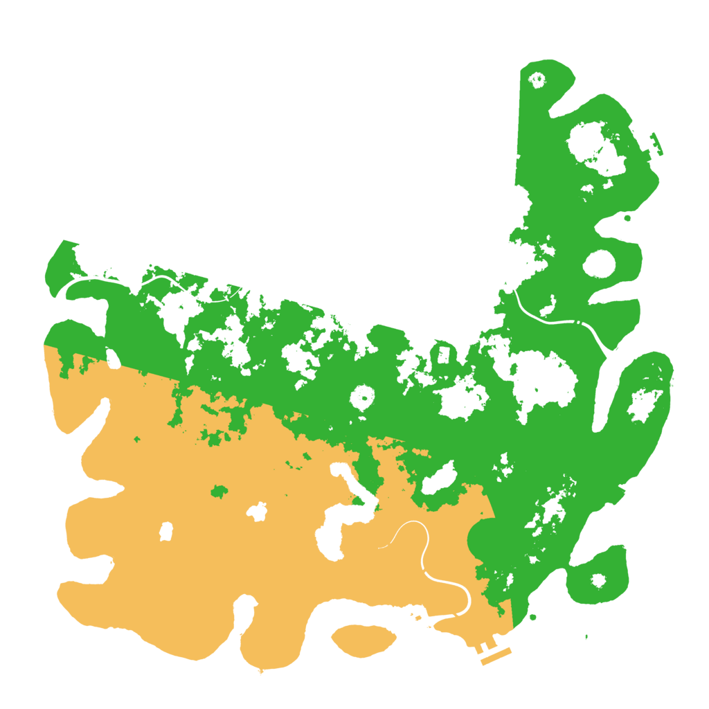 Biome Rust Map: Procedural Map, Size: 4500, Seed: 78287639