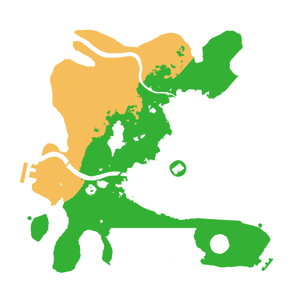 Biome Rust Map: Procedural Map, Size: 3000, Seed: 1670014887