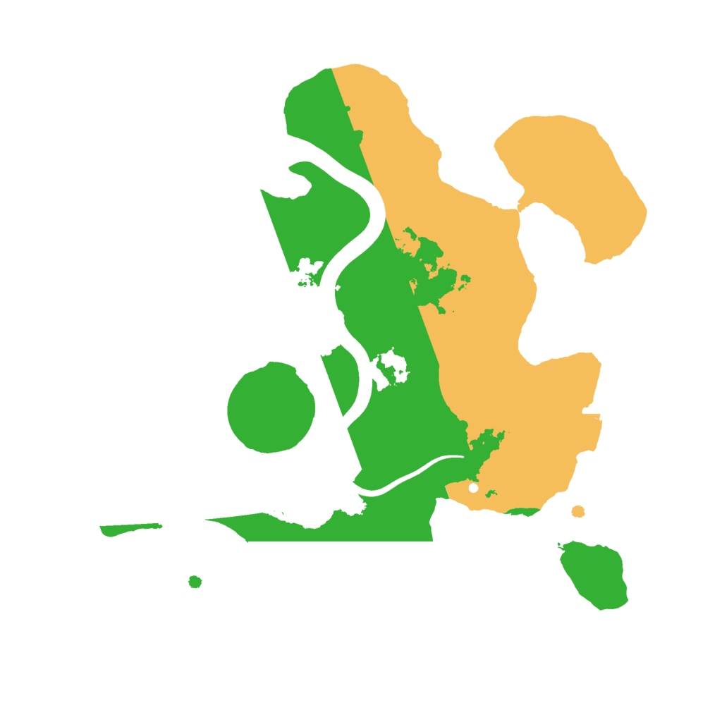 Biome Rust Map: Procedural Map, Size: 2250, Seed: 44445