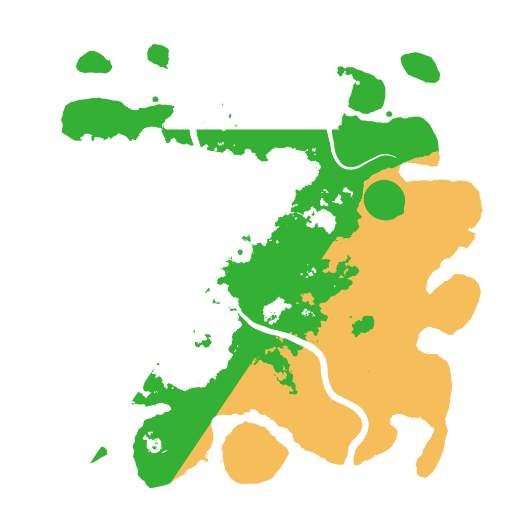 Biome Rust Map: Procedural Map, Size: 3500, Seed: 1445776691