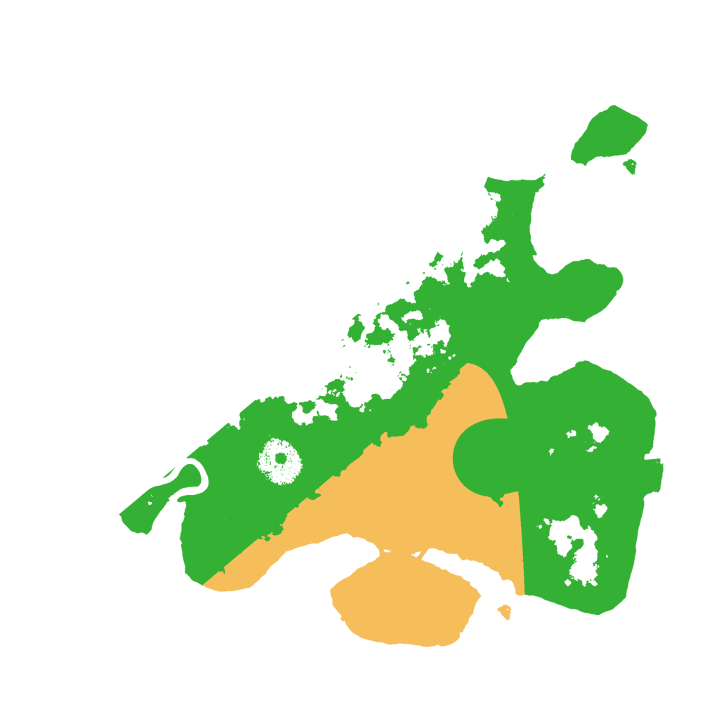 Biome Rust Map: Procedural Map, Size: 2500, Seed: 732456