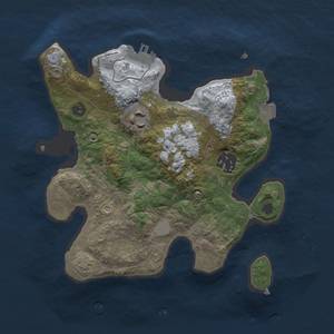 Thumbnail Rust Map: Procedural Map, Size: 2500, Seed: 902260138, 7 Monuments