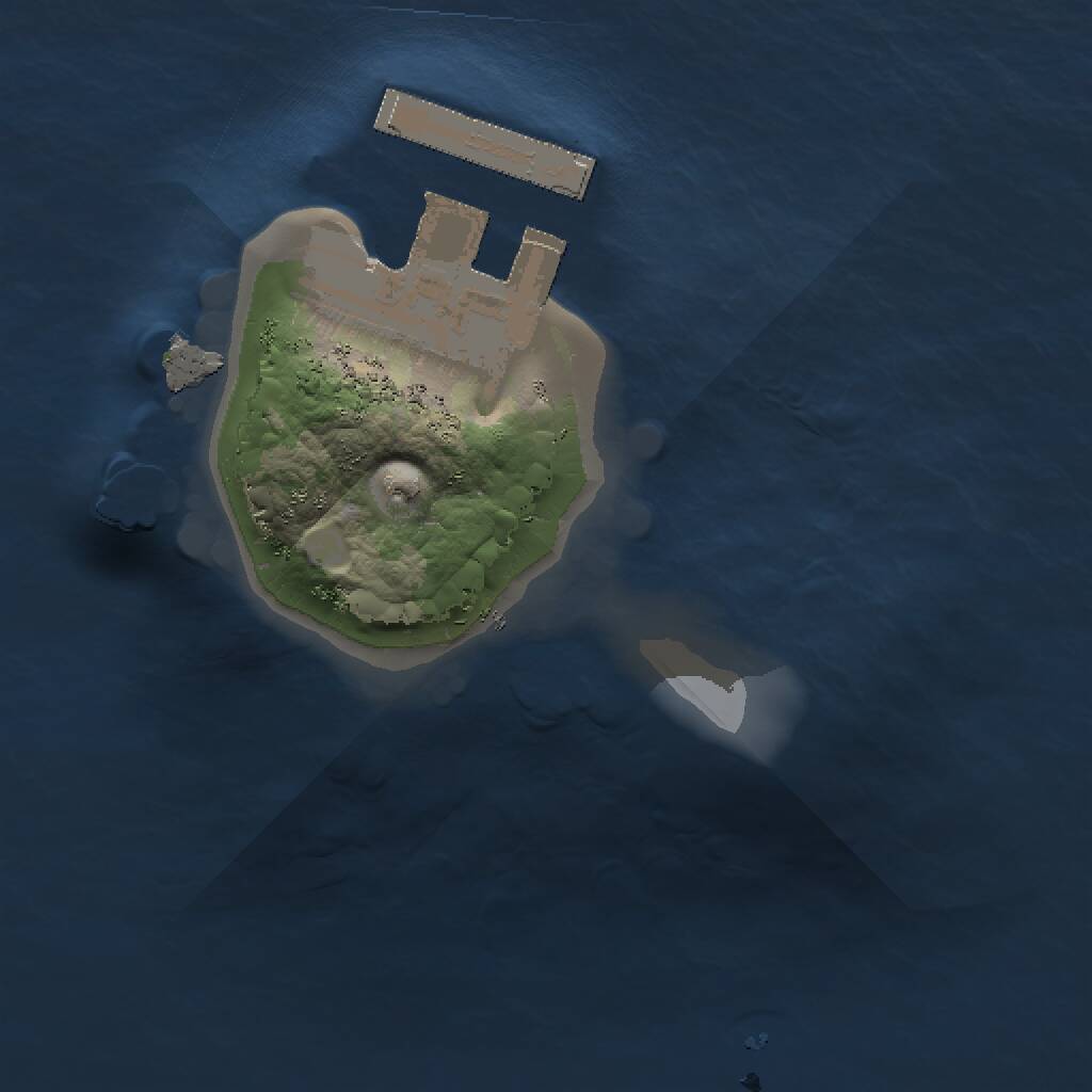 Rust Map: Procedural Map, Size: 1000, Seed: 1583118320, 2 Monuments