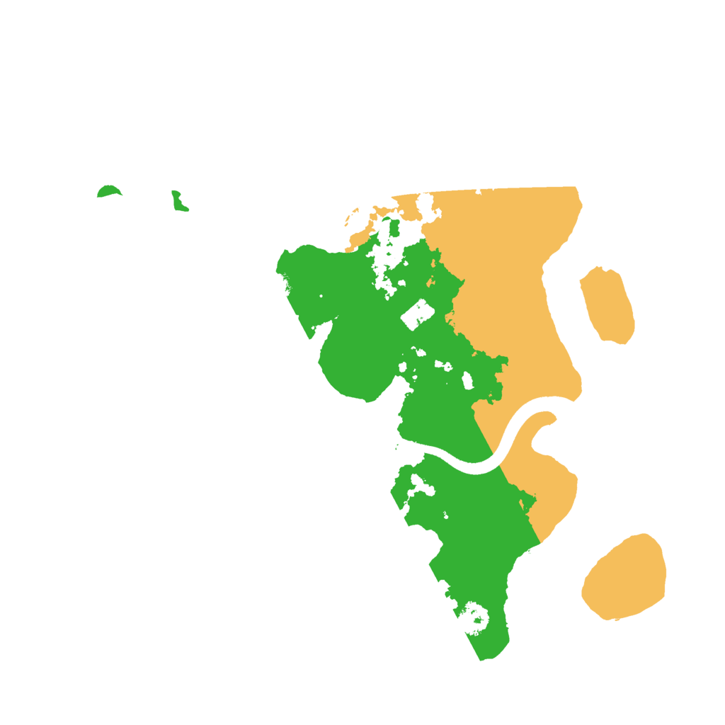 Biome Rust Map: Procedural Map, Size: 2500, Seed: 2055095105