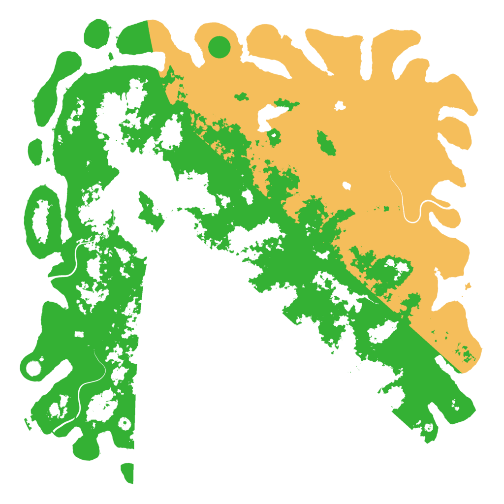 Biome Rust Map: Procedural Map, Size: 6000, Seed: 91869268