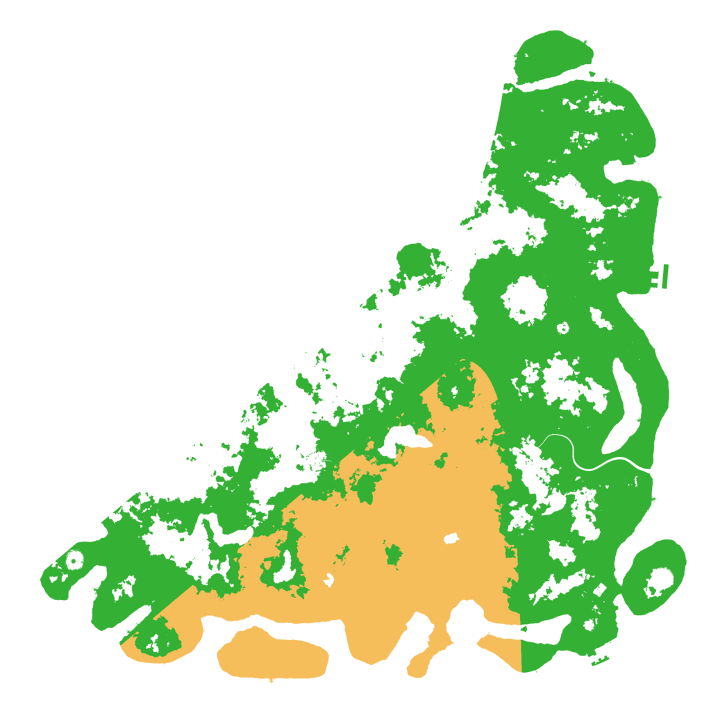 Biome Rust Map: Procedural Map, Size: 5900, Seed: 55555
