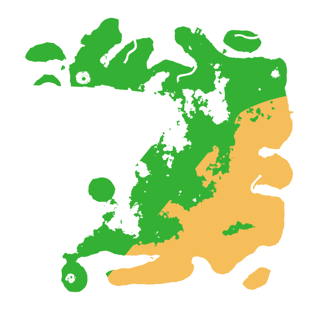 Biome Rust Map: Procedural Map, Size: 3500, Seed: 50781867