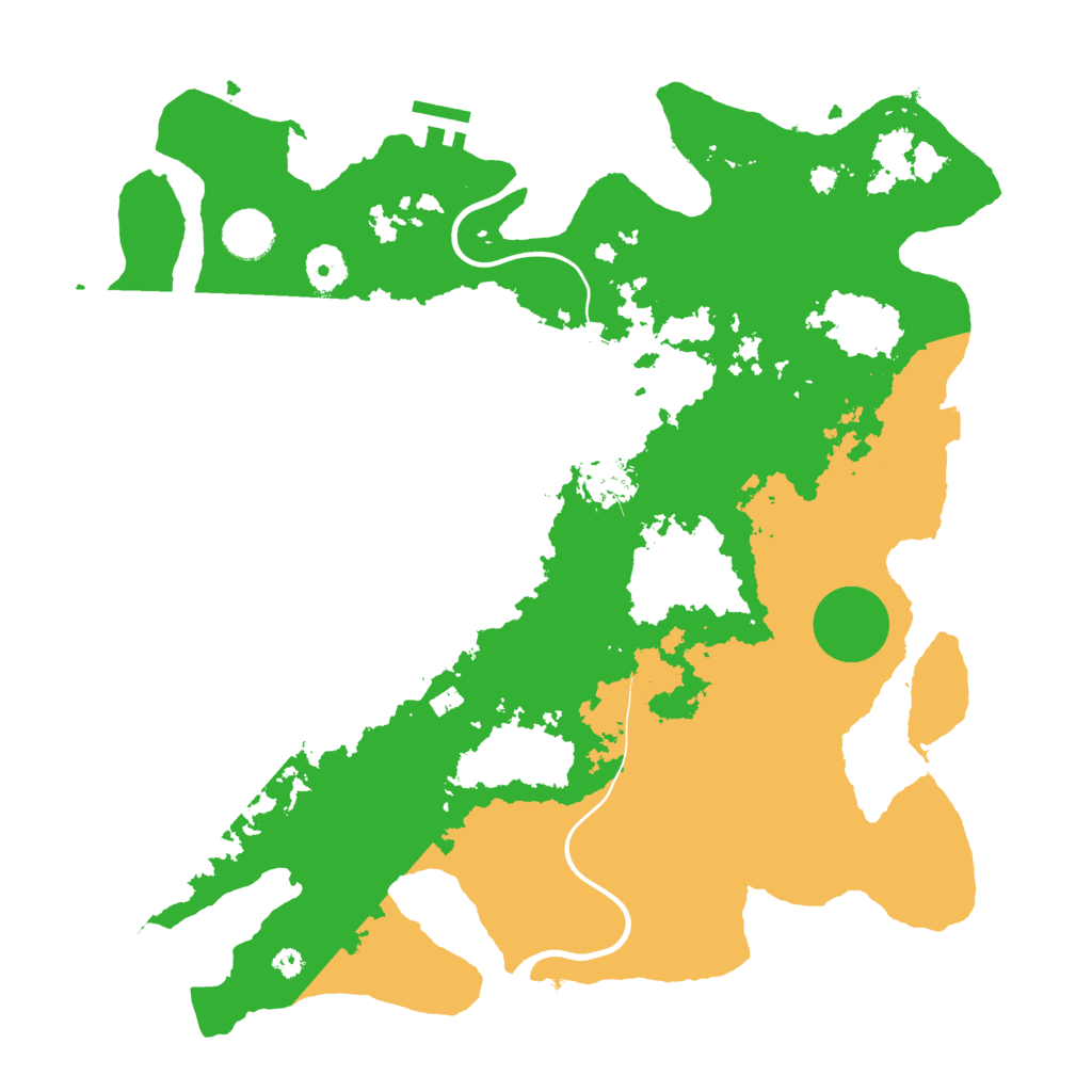Biome Rust Map: Procedural Map, Size: 3800, Seed: 65663677