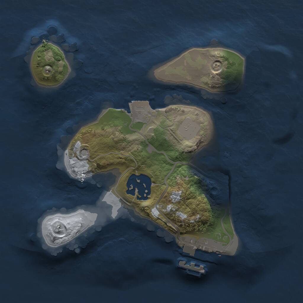 Rust Map: Procedural Map, Size: 1750, Seed: 4511550, 3 Monuments