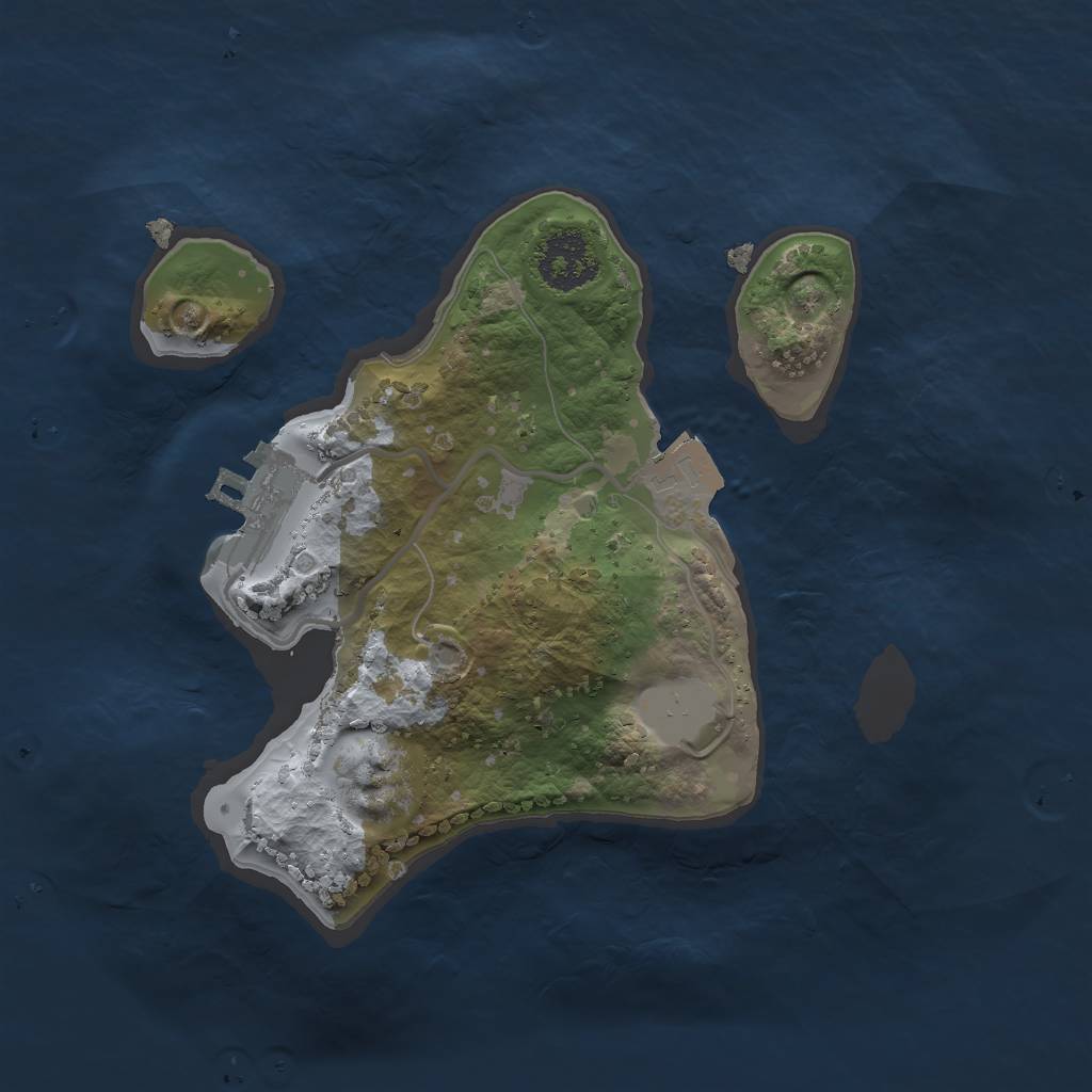 Rust Map: Procedural Map, Size: 1900, Seed: 149466779, 4 Monuments