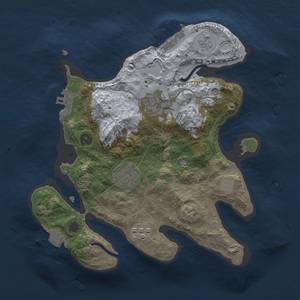 Thumbnail Rust Map: Procedural Map, Size: 2500, Seed: 212407670, 9 Monuments