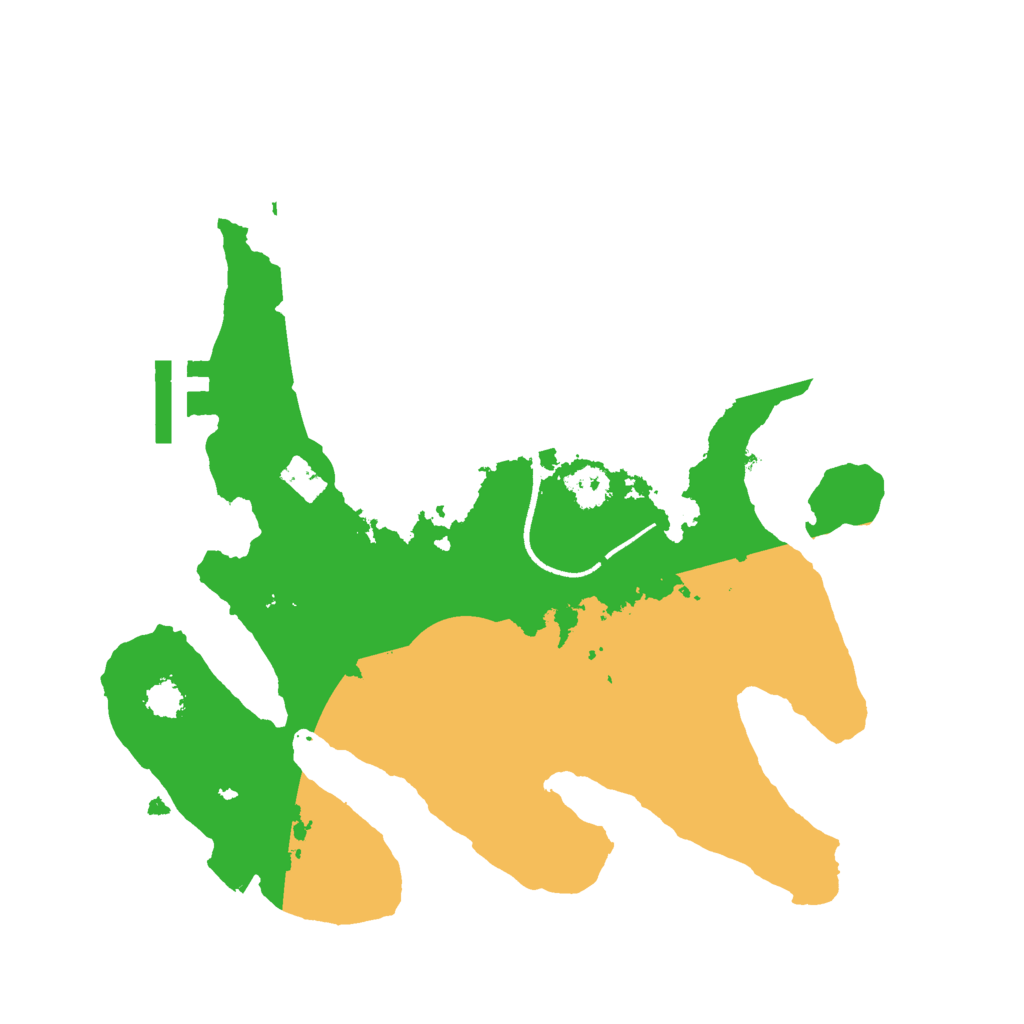 Biome Rust Map: Procedural Map, Size: 2500, Seed: 212407670