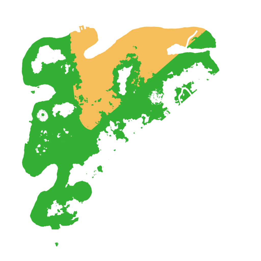 Biome Rust Map: Procedural Map, Size: 3500, Seed: 49475814