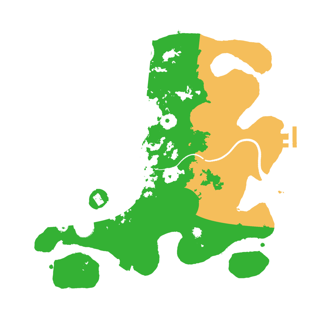 Biome Rust Map: Procedural Map, Size: 3000, Seed: 32584