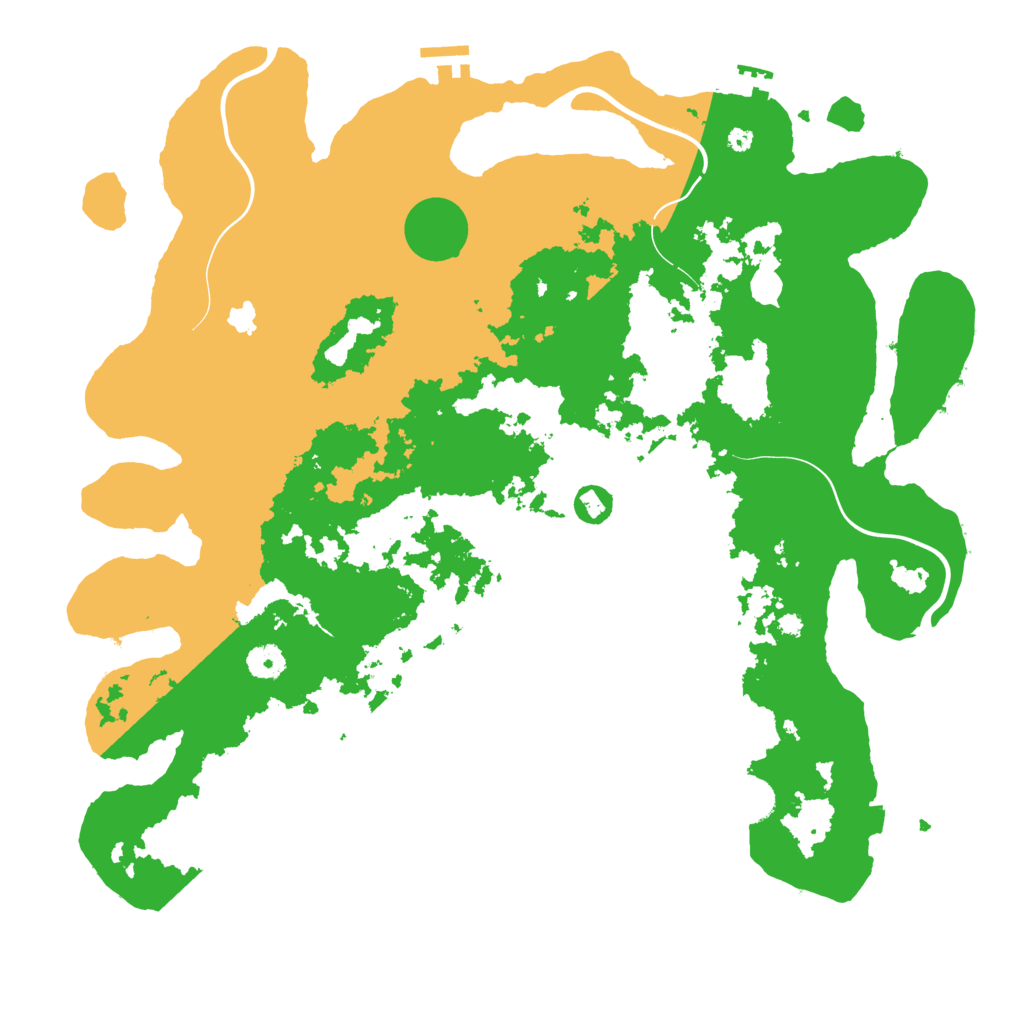 Biome Rust Map: Procedural Map, Size: 4250, Seed: 1264838769