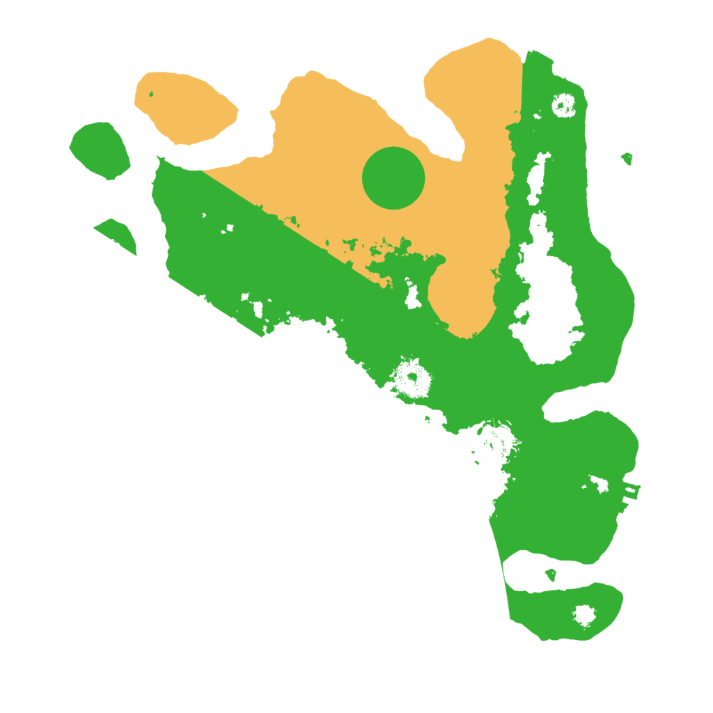 Biome Rust Map: Procedural Map, Size: 3000, Seed: 111122